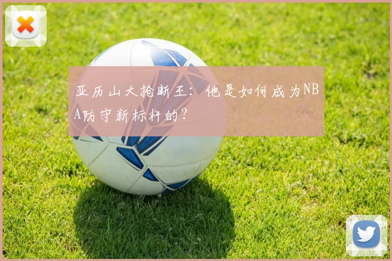 亚历山大抢断王：他是如何成为NBA防守新标杆的？